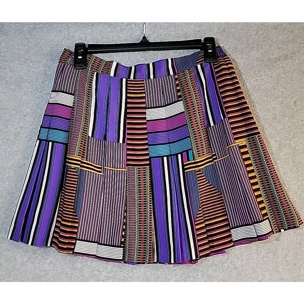 Women’s Multicolor Striped Skort - Purple Patchwork